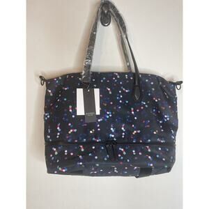 NWT Mondani New York Black PRINT Weekender Bag/TOTE
